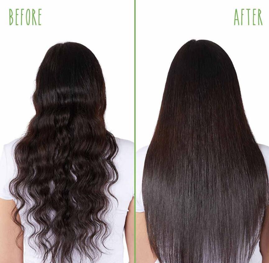 shine to hair before and after